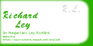 richard ley business card